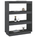 Bibliotecă/Separator cameră, gri, 80x35x103 cm, lemn masiv pin - WALTI WALTI