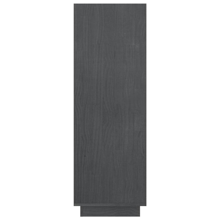 Bibliotecă/Separator cameră, gri, 80x35x103 cm, lemn masiv pin - WALTI WALTI