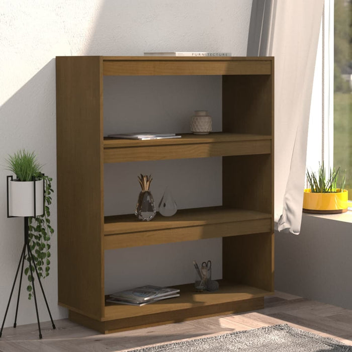 Bibliotecă/Separator cameră maro miere 80x35x103 cm lemn pin - WALTI WALTI