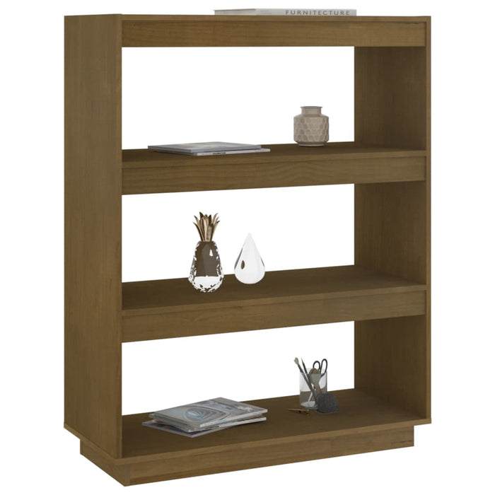 Bibliotecă/Separator cameră maro miere 80x35x103 cm lemn pin - WALTI WALTI