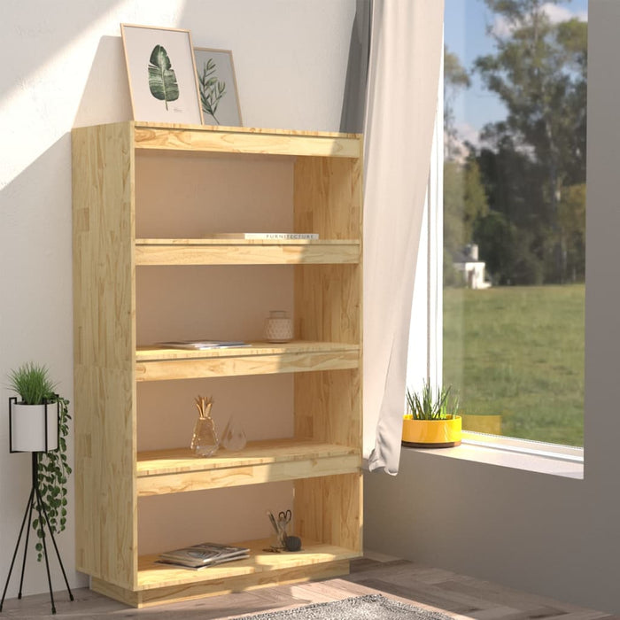 Bibliotecă/Separator cameră, 80x35x135 cm, lemn masiv pin WALTI