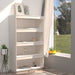 Bibliotecă/Separator cameră alb 80x35x135 cm, lemn masiv de pin - WALTI WALTI