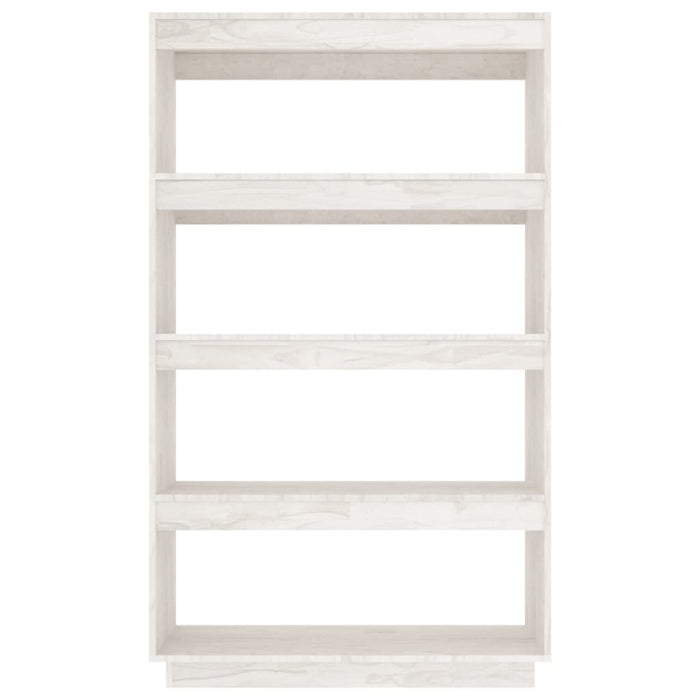 Bibliotecă/Separator cameră alb 80x35x135 cm, lemn masiv de pin - WALTI WALTI