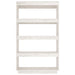 Bibliotecă/Separator cameră alb 80x35x135 cm, lemn masiv de pin - WALTI WALTI