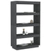 Bibliotecă/Separator cameră, gri, 80x35x135 cm, lemn masiv pin - WALTI WALTI