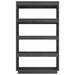 Bibliotecă/Separator cameră, gri, 80x35x135 cm, lemn masiv pin - WALTI WALTI