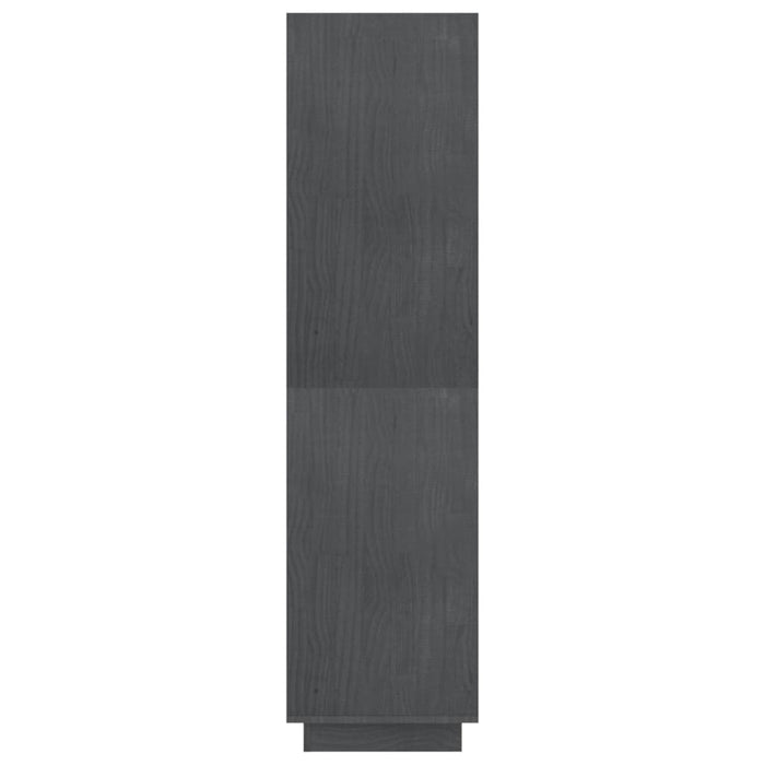 Bibliotecă/Separator cameră, gri, 80x35x135 cm, lemn masiv pin - WALTI WALTI