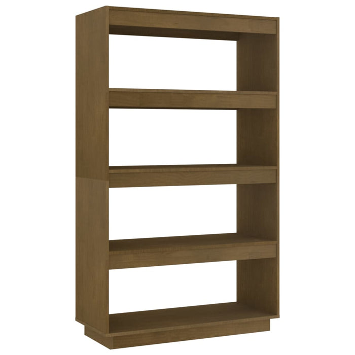 Bibliotecă/Separator cameră, maro miere, 80x35x135 cm lemn pin - WALTI WALTI