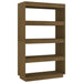 Bibliotecă/Separator cameră, maro miere, 80x35x135 cm lemn pin - WALTI WALTI
