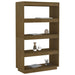 Bibliotecă/Separator cameră, maro miere, 80x35x135 cm lemn pin - WALTI WALTI