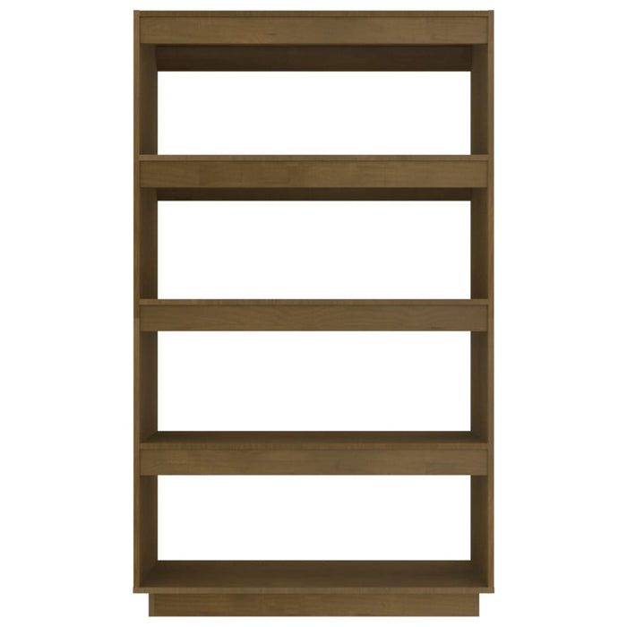 Bibliotecă/Separator cameră, maro miere, 80x35x135 cm lemn pin - WALTI WALTI