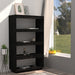 Bibliotecă/Separator cameră, negru 80x35x135 cm, lemn masiv pin - WALTI WALTI