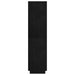 Bibliotecă/Separator cameră, negru 80x35x135 cm, lemn masiv pin - WALTI WALTI