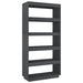 Bibliotecă/Separator cameră, gri, 80x35x167 cm, lemn masiv pin - WALTI WALTI