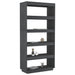 Bibliotecă/Separator cameră, gri, 80x35x167 cm, lemn masiv pin - WALTI WALTI