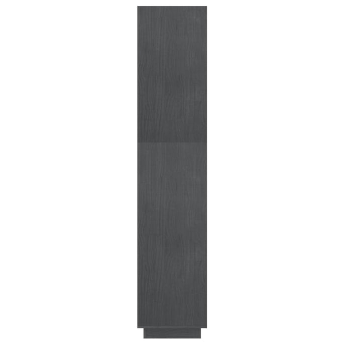 Bibliotecă/Separator cameră, gri, 80x35x167 cm, lemn masiv pin - WALTI WALTI