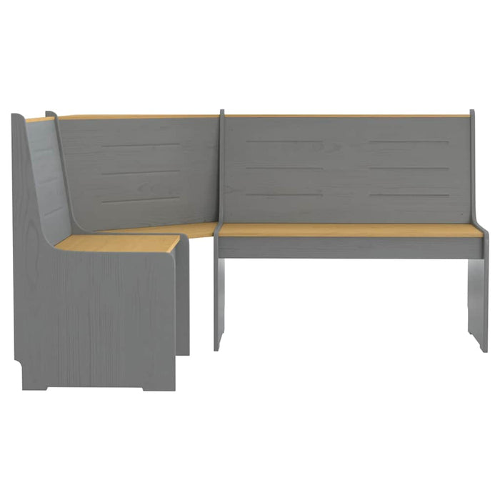 Set mobilier bucătărie „REINE”, 3piese, maro miere&gri lemn pin WALTI