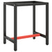 Cadru banc de lucru, negru mat/roșu mat, 70x50x79 cm, metal - WALTI WALTI