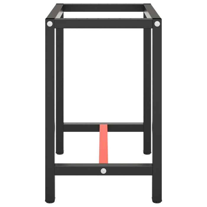 Cadru banc de lucru, negru mat/roșu mat, 70x50x79 cm, metal - WALTI WALTI