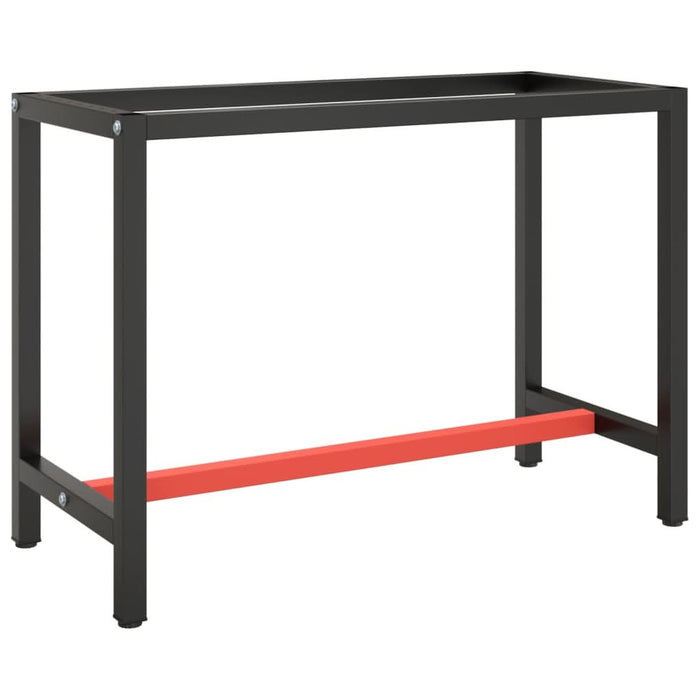Cadru banc de lucru, negru mat/roșu mat, 110x50x79 cm, metal - WALTI WALTI