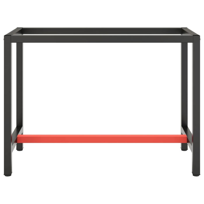 Cadru banc de lucru, negru mat/roșu mat, 110x50x79 cm, metal - WALTI WALTI