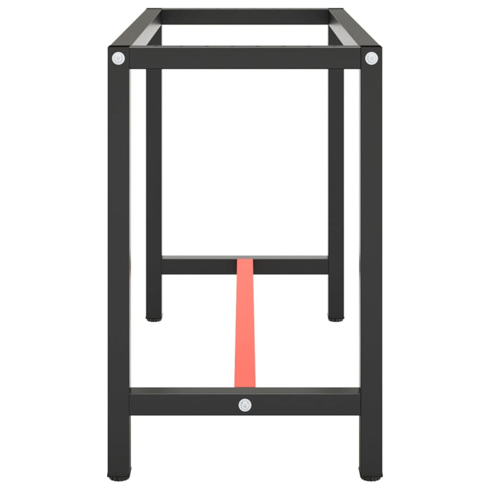 Cadru banc de lucru, negru mat/roșu mat, 110x50x79 cm, metal - WALTI WALTI