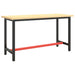 Cadru banc de lucru, negru mat/roșu mat, 140x50x79 cm, metal - WALTI WALTI