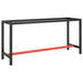 Cadru banc de lucru, negru mat/roșu mat, 170x50x79 cm, metal - WALTI WALTI