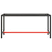 Cadru banc de lucru, negru mat/roșu mat, 170x50x79 cm, metal - WALTI WALTI
