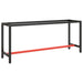 Cadru banc de lucru, negru mat/roșu mat, 190x50x79 cm, metal - WALTI WALTI