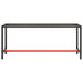 Cadru banc de lucru, negru mat/roșu mat, 190x50x79 cm, metal - WALTI WALTI