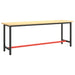Cadru banc de lucru, negru mat/roșu mat, 210x50x79 cm, metal - WALTI WALTI