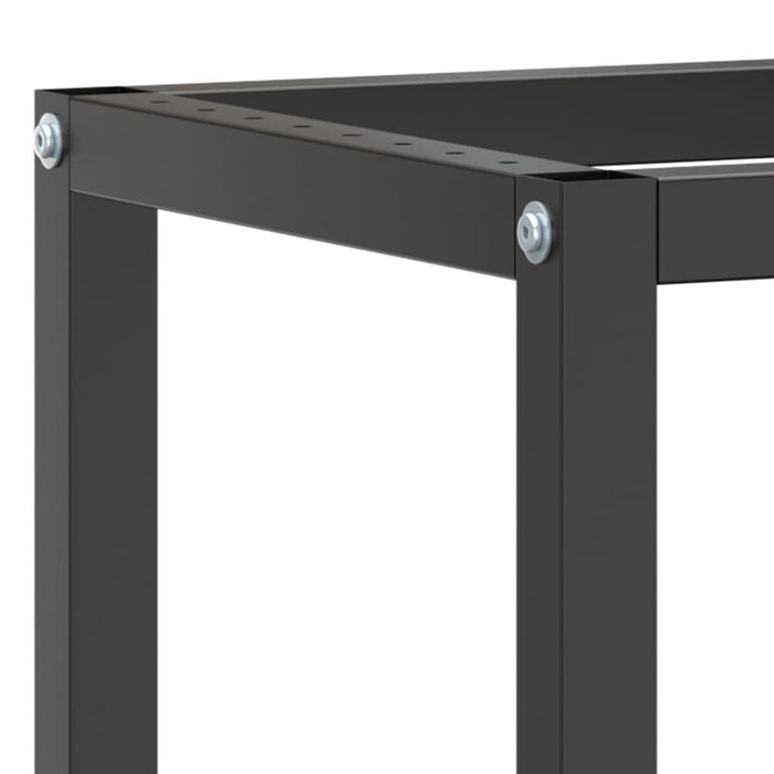 Cadru banc de lucru, negru mat/roșu mat, 210x50x79 cm, metal - WALTI WALTI
