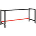 Cadru banc de lucru, negru mat/roșu mat, 180x57x79 cm, metal - WALTI WALTI