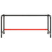 Cadru banc de lucru, negru mat/roșu mat, 180x57x79 cm, metal - WALTI WALTI