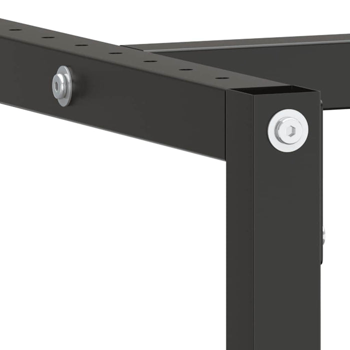 Cadru banc de lucru, negru mat/roșu mat, 180x57x79 cm, metal - WALTI WALTI