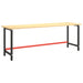 Cadru banc de lucru, negru mat/roșu mat, 220x57x79 cm, metal - WALTI WALTI