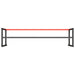 Cadru banc de lucru, negru mat/roșu mat, 220x57x79 cm, metal - WALTI WALTI