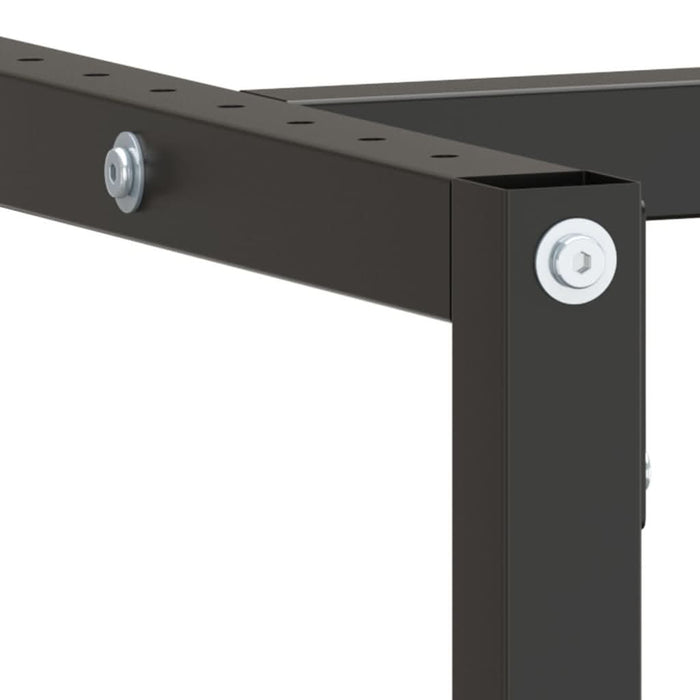 Cadru banc de lucru, negru mat/roșu mat, 220x57x79 cm, metal - WALTI WALTI