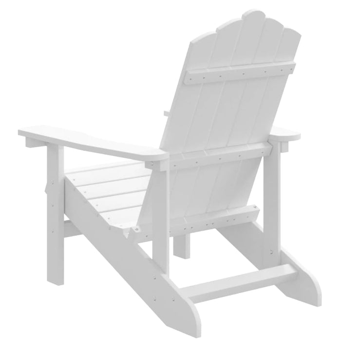 Scaun de grădină Adirondack, alb, HDPE - WALTI WALTI
