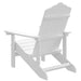 Scaun de grădină Adirondack, alb, HDPE - WALTI WALTI