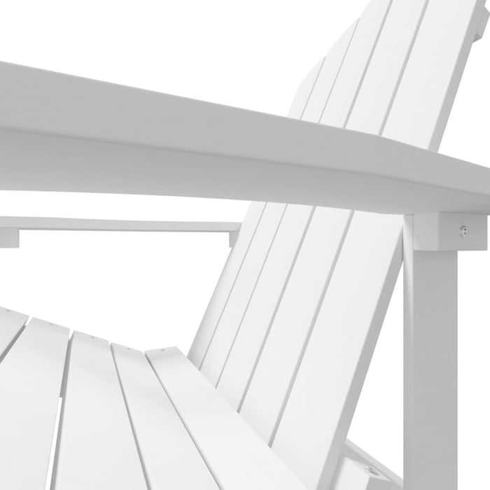 Scaun de grădină Adirondack, alb, HDPE - WALTI WALTI