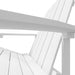 Scaun de grădină Adirondack, alb, HDPE - WALTI WALTI