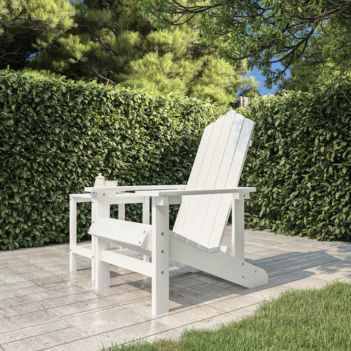 Scaun de grădină Adirondack, alb, HDPE - WALTI WALTI