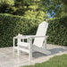 Scaun de grădină Adirondack, alb, HDPE - WALTI WALTI
