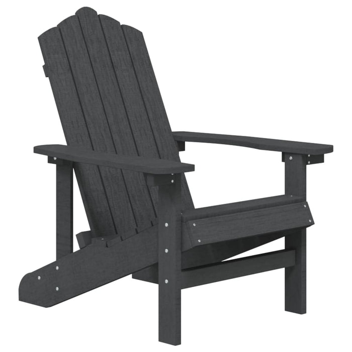 Scaun de grădină Adirondack, antracit, HDPE - WALTI WALTI