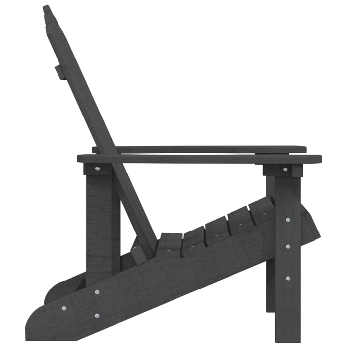 Scaun de grădină Adirondack, antracit, HDPE - WALTI WALTI