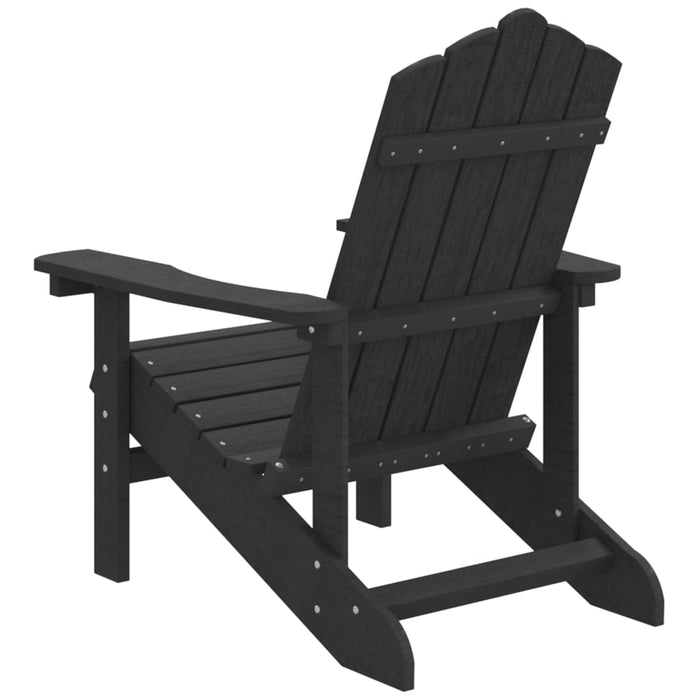 Scaun de grădină Adirondack, antracit, HDPE - WALTI WALTI