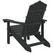 Scaun de grădină Adirondack, antracit, HDPE - WALTI WALTI