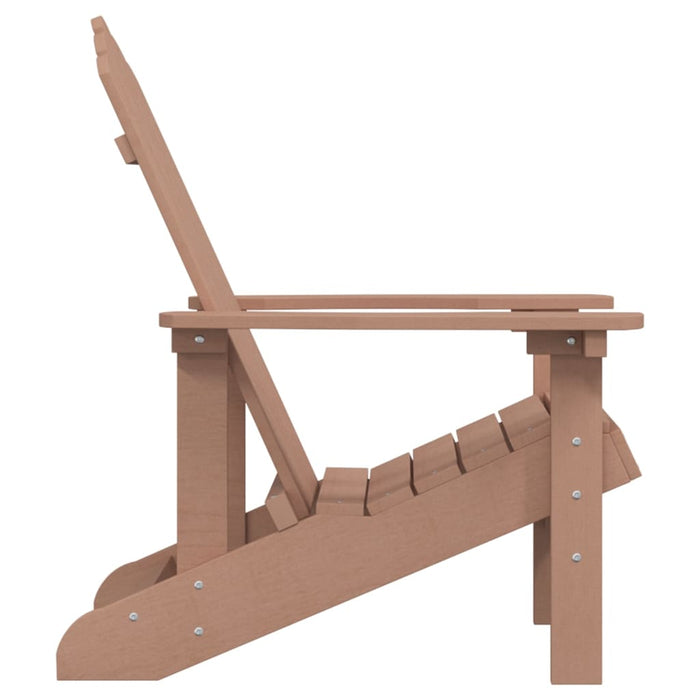 Scaun de grădină Adirondack, maro, HDPE - WALTI WALTI